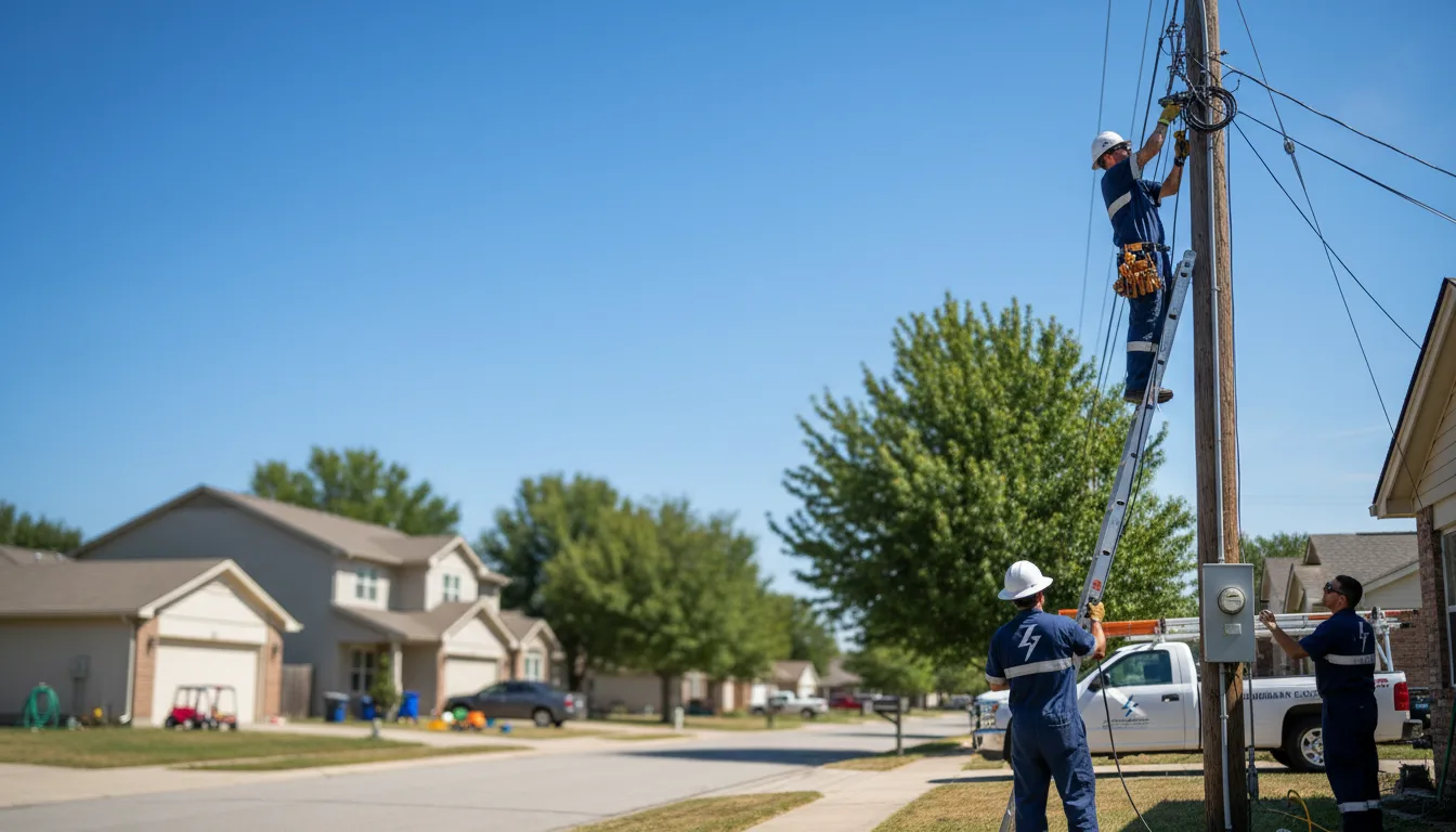 Residential electrician providing installation services in Eden Valley, MN